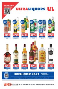 ULTRA LIQUORS specials - From Saturday 1 Aug 2026