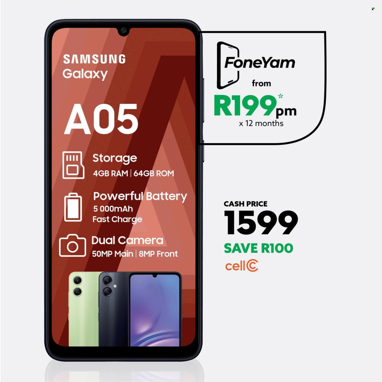 ACKERMANS specials - Cell C handsets on FoneYam. (2025-11-13) | 2