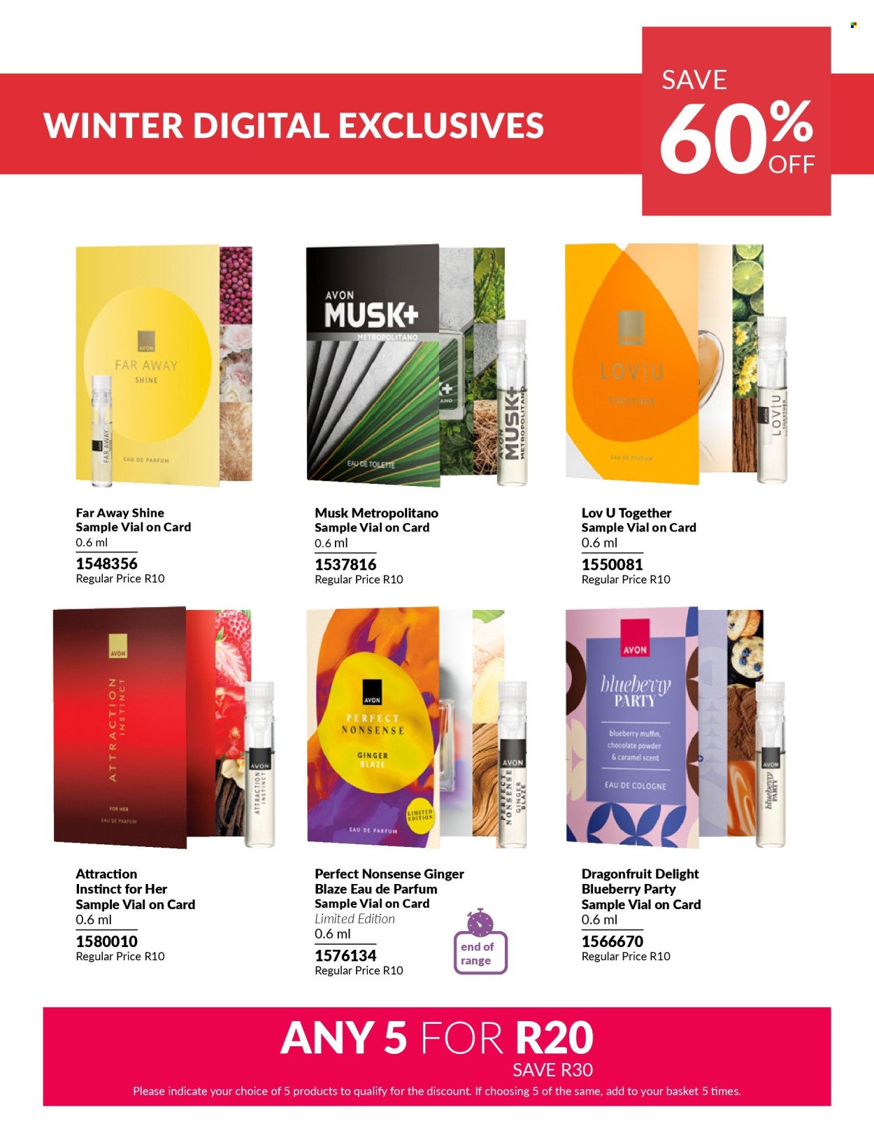 AVON specials - Winter Sale