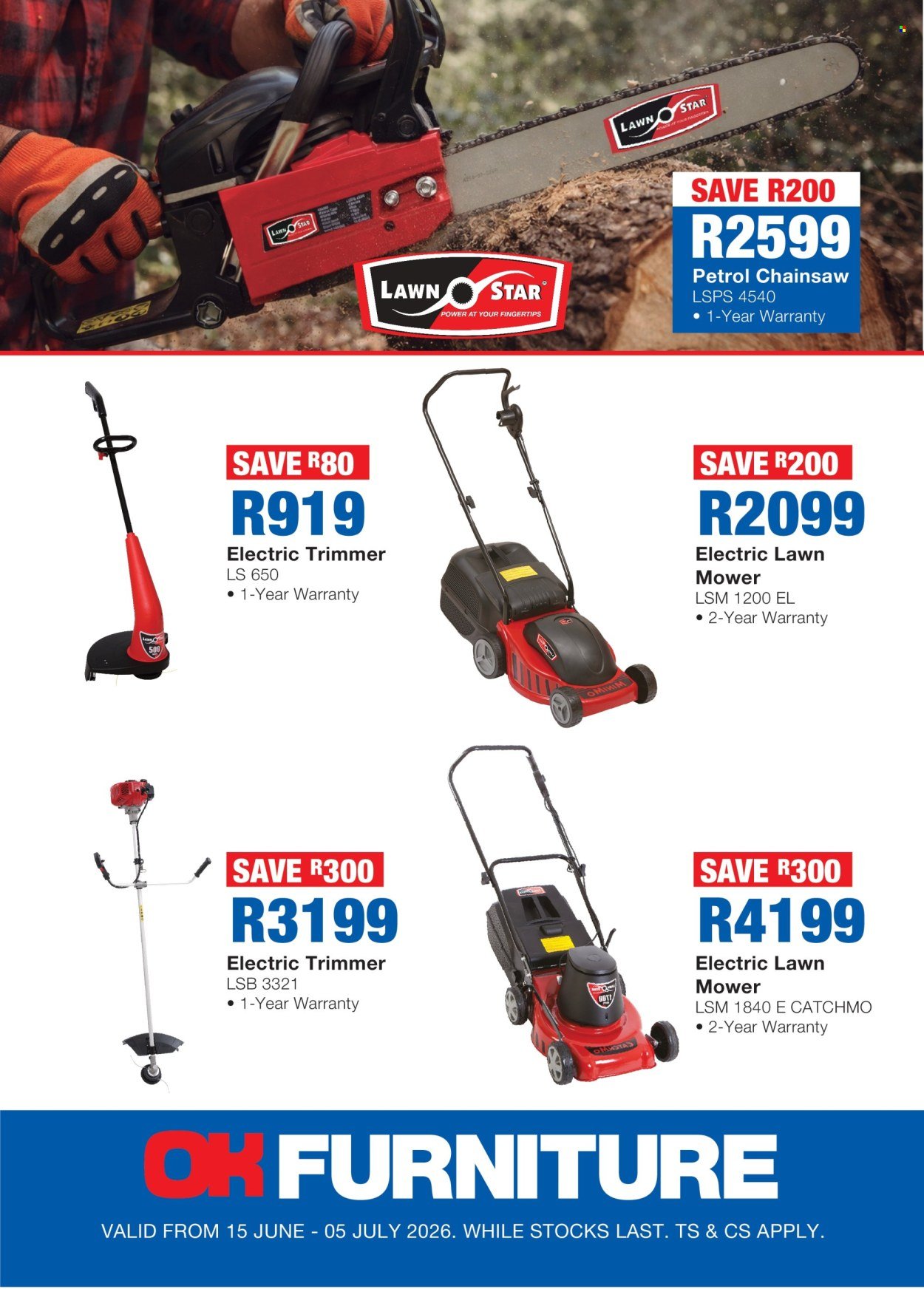 OK FURNITURE specials - From Monday 15 Jun 2026