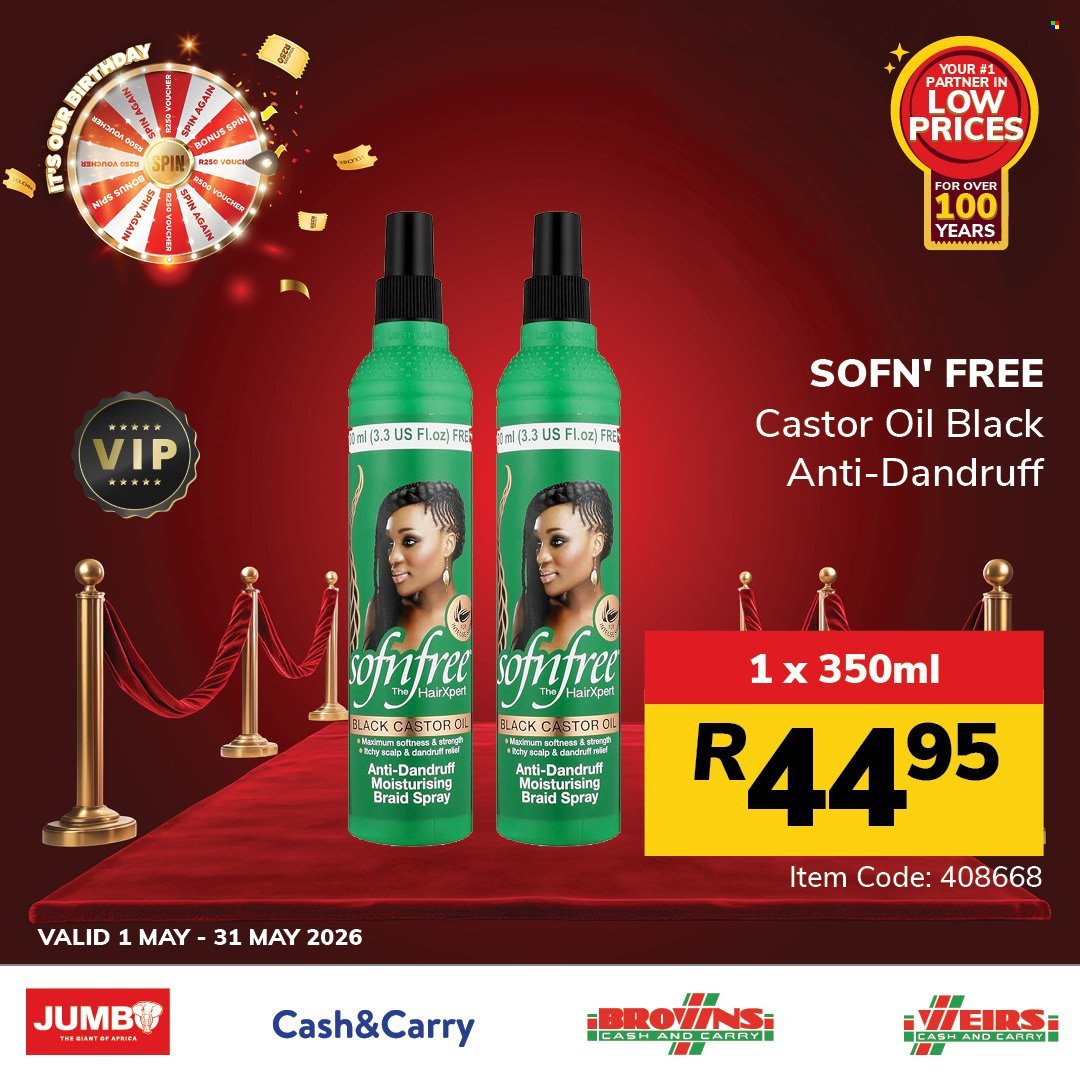 JUMBO CASH & CARRY specials - From Friday 1 May 2026