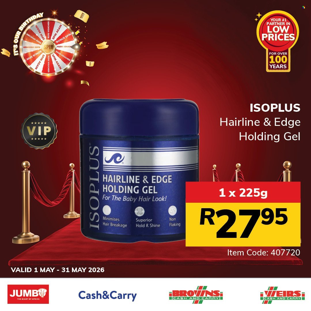 JUMBO CASH & CARRY specials - From Friday 1 May 2026