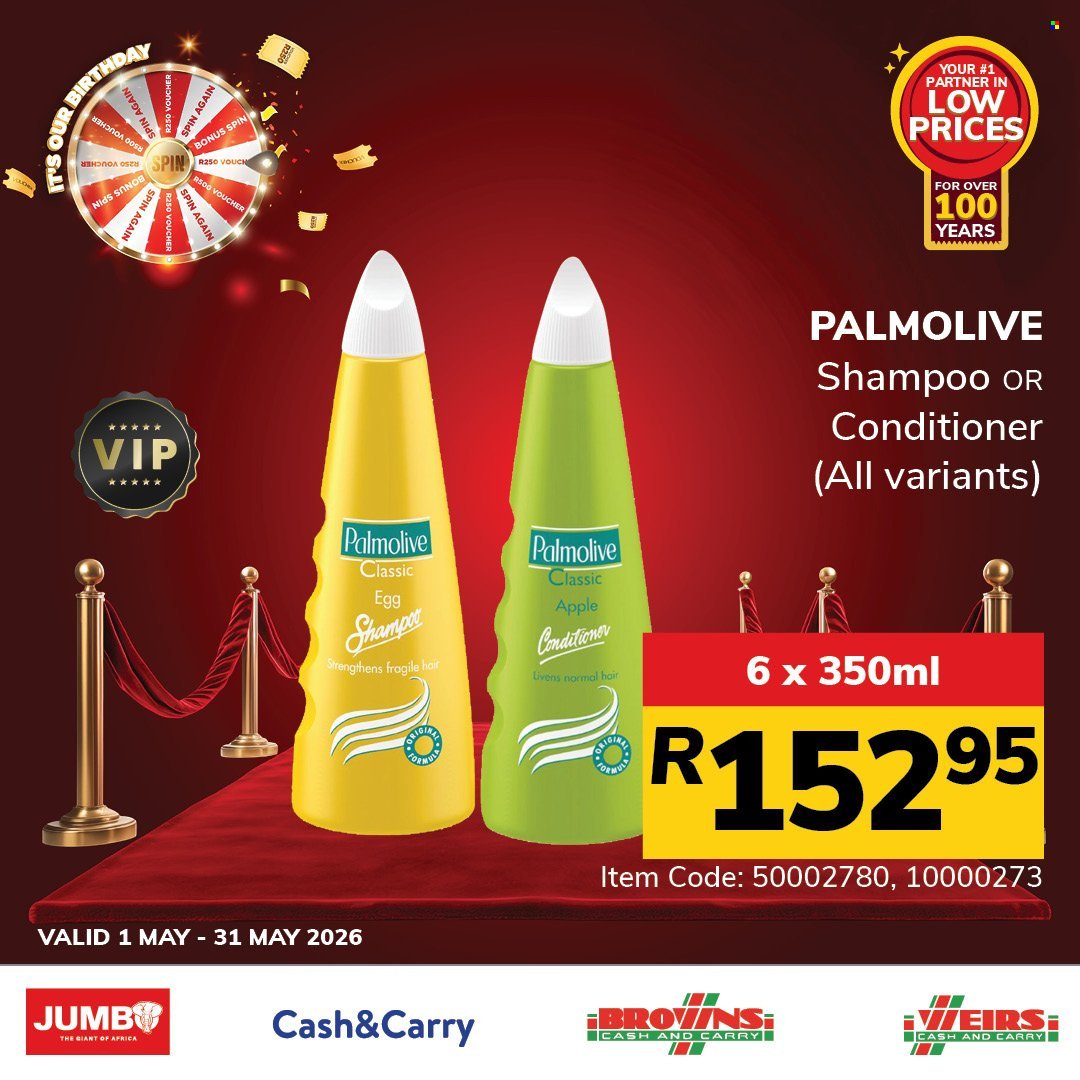 JUMBO CASH & CARRY specials - From Friday 1 May 2026