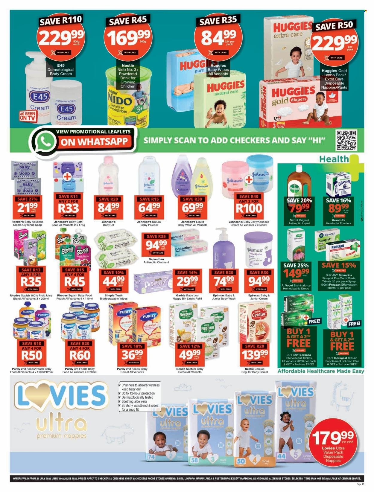 CHECKERS specials - July Month-End Promotion (2025-07-21 - 2025-08-10) | 15