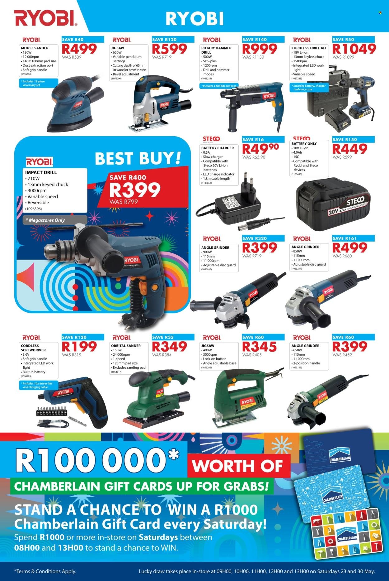 CHAMBERLAIN specials - From Thursday 21 May 2026