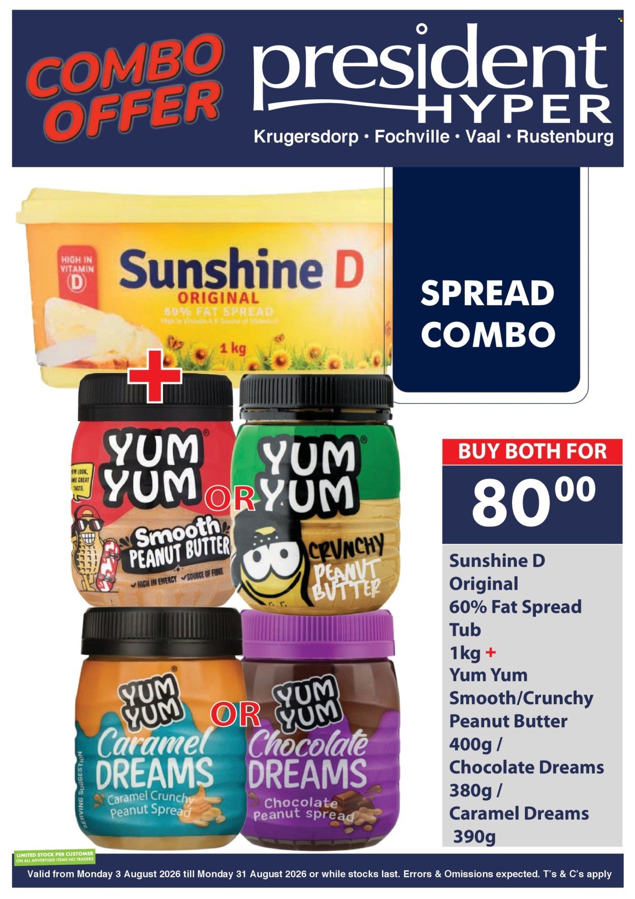 PRESIDENT HYPER specials - COMBO DEALS