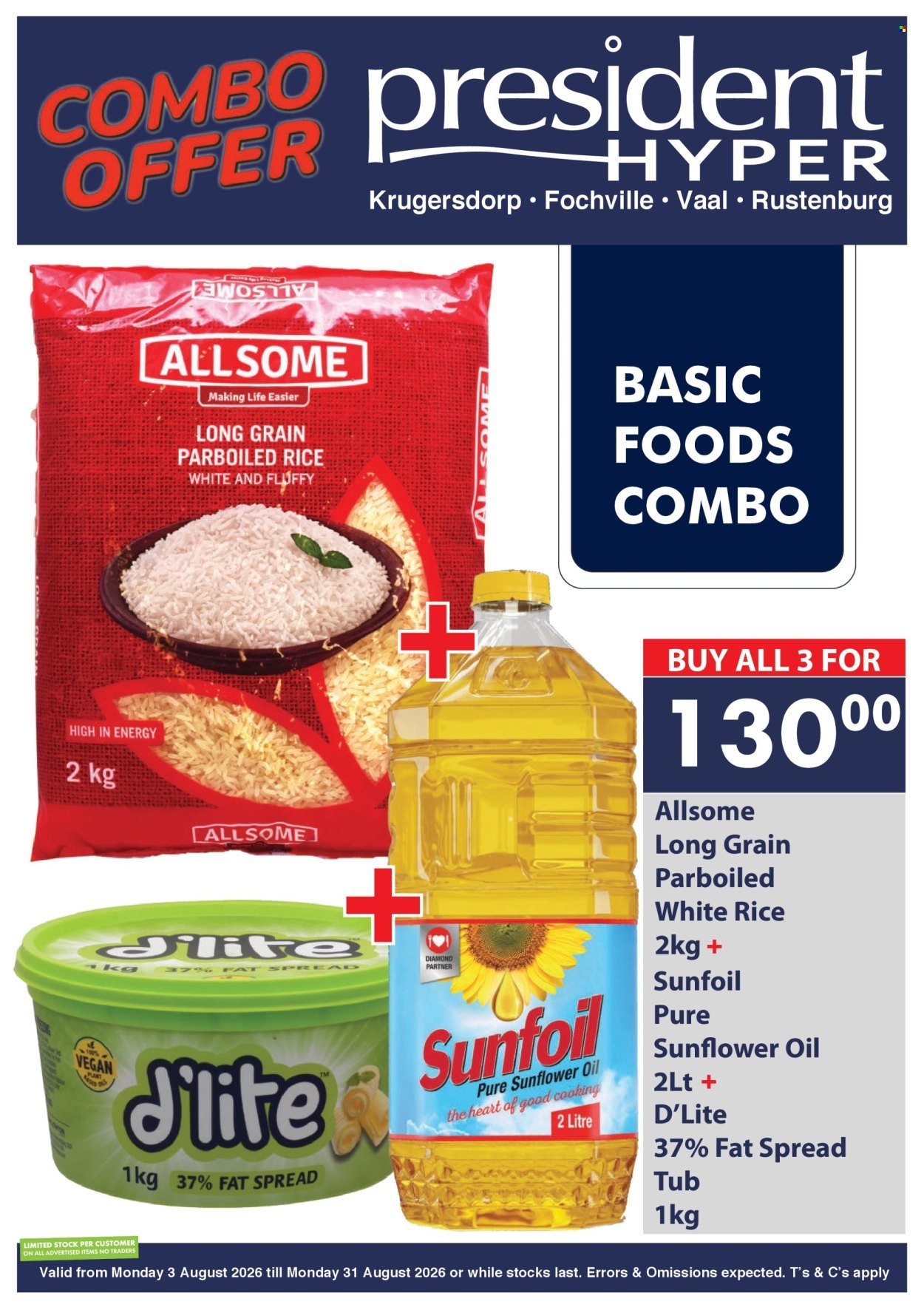 PRESIDENT HYPER specials - COMBO DEALS
