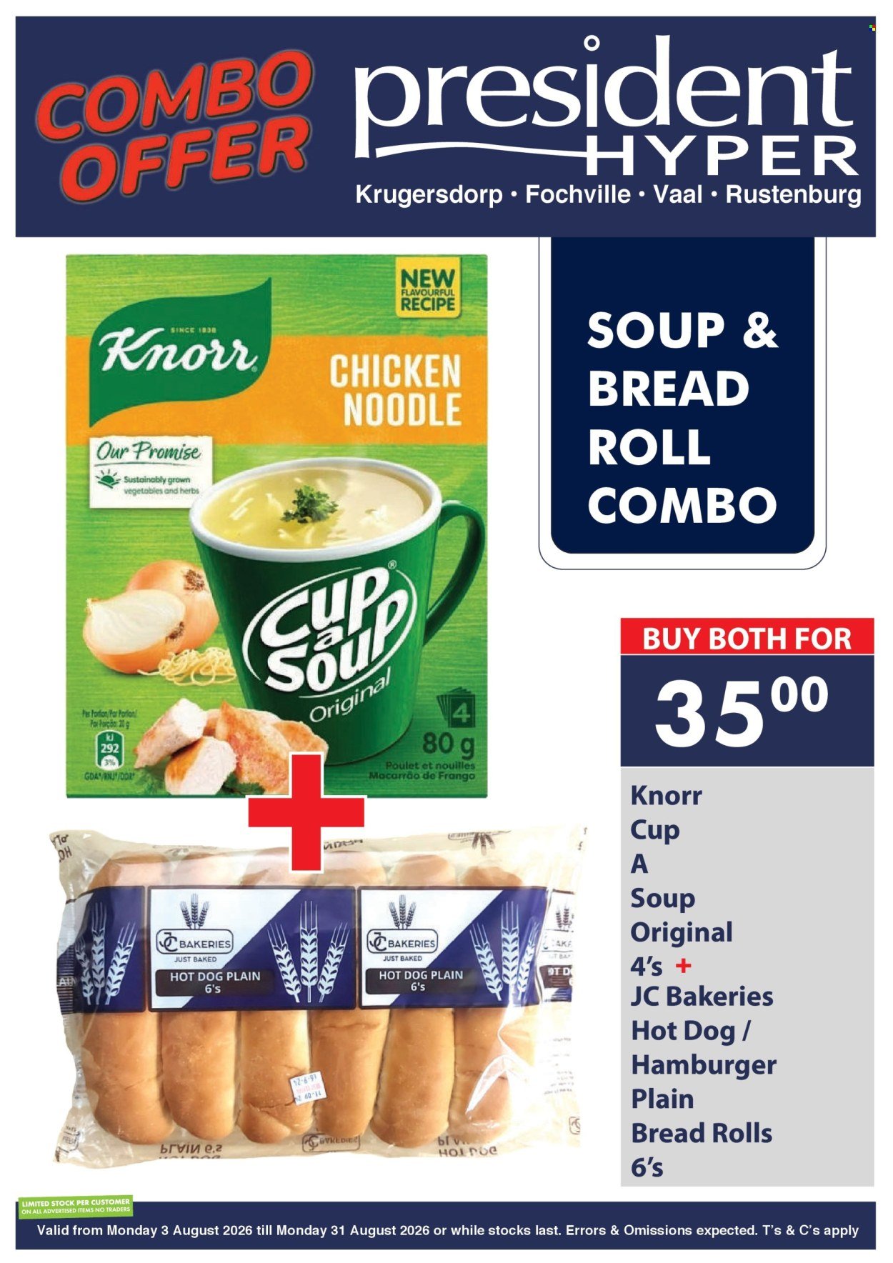 PRESIDENT HYPER specials - COMBO DEALS
