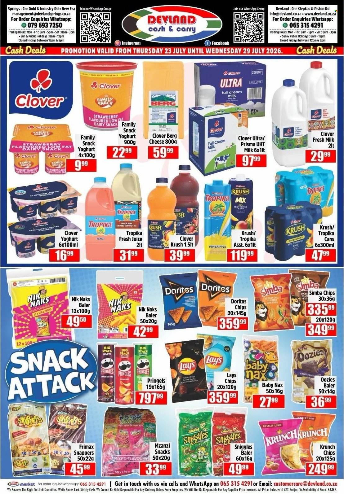 DEVLAND specials - From Thursday 23 Jul 2026