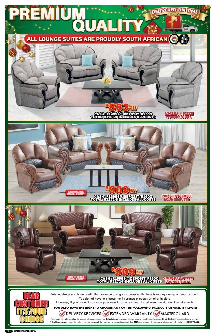 LEWIS specials - From Monday 10 Nov 2025 (2025-11-10 - 2025-12-06) | 4