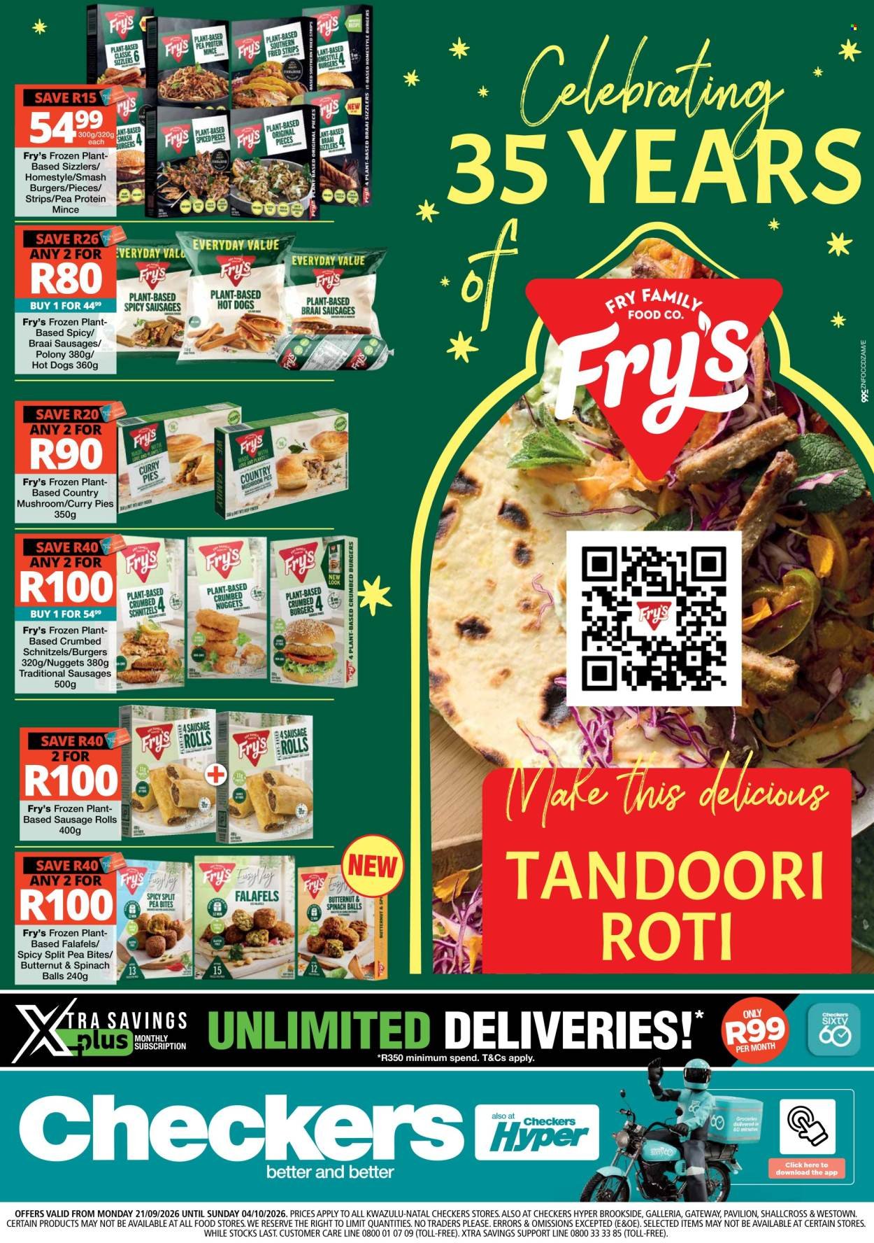 CHECKERS specials - Fry's Promtoion