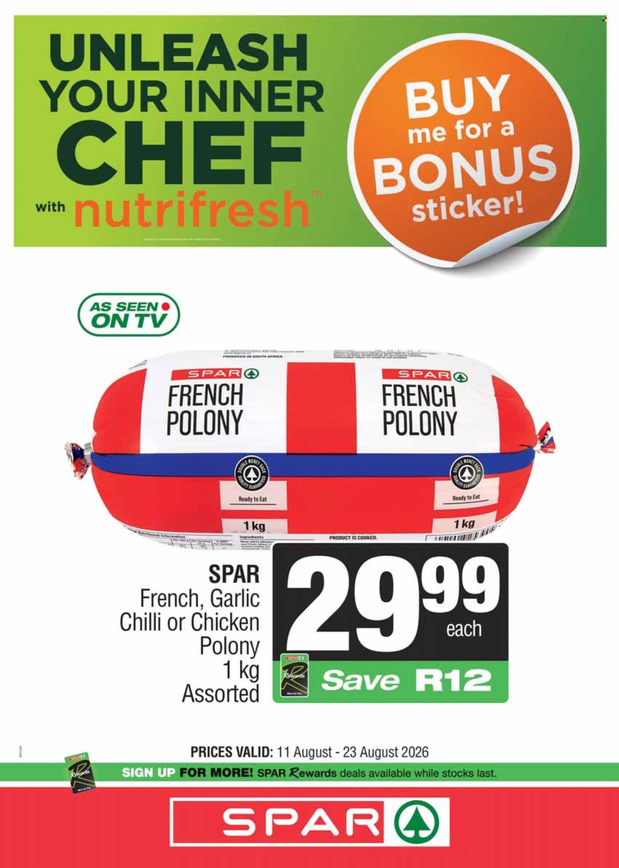 SPAR specials - National Specials