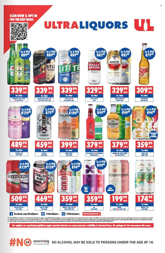 ULTRA LIQUORS specials - From Friday 16 Oct 2026