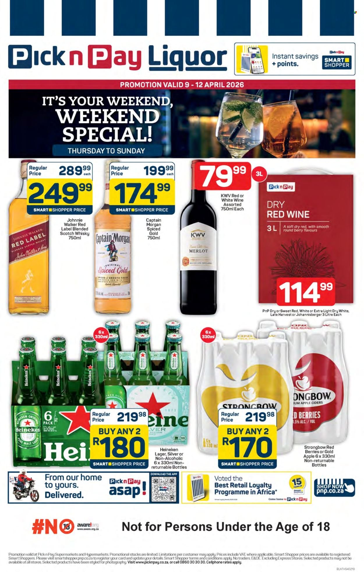 PICK N PAY specials - Liquor Weekend Specials (2026-04-09 - 2026-04-12) | 1