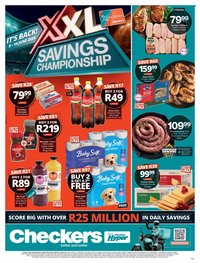 CHECKERS specials - XXL Savings Promotion Week 1