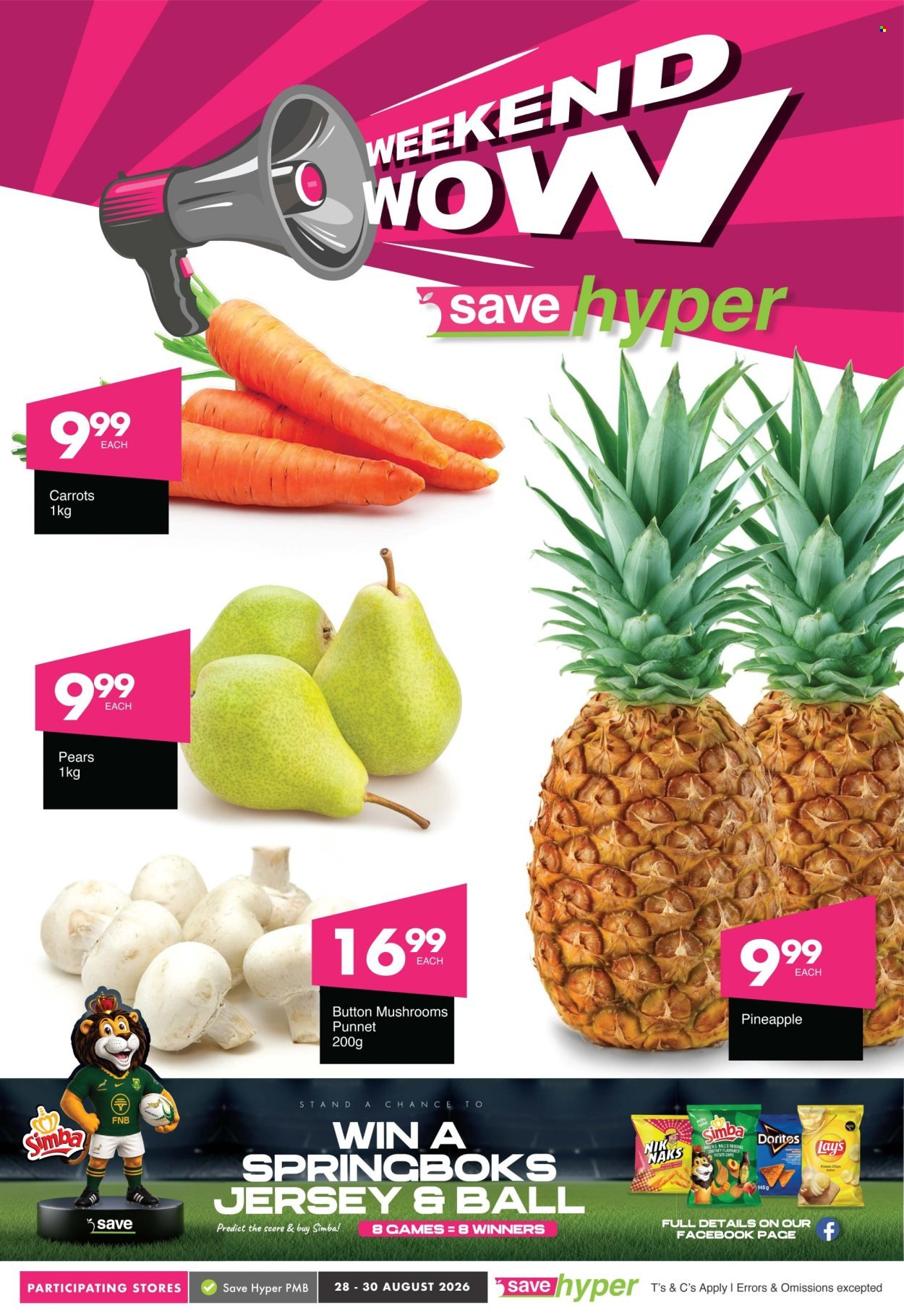 SAVE specials - From Friday 28 Aug 2026