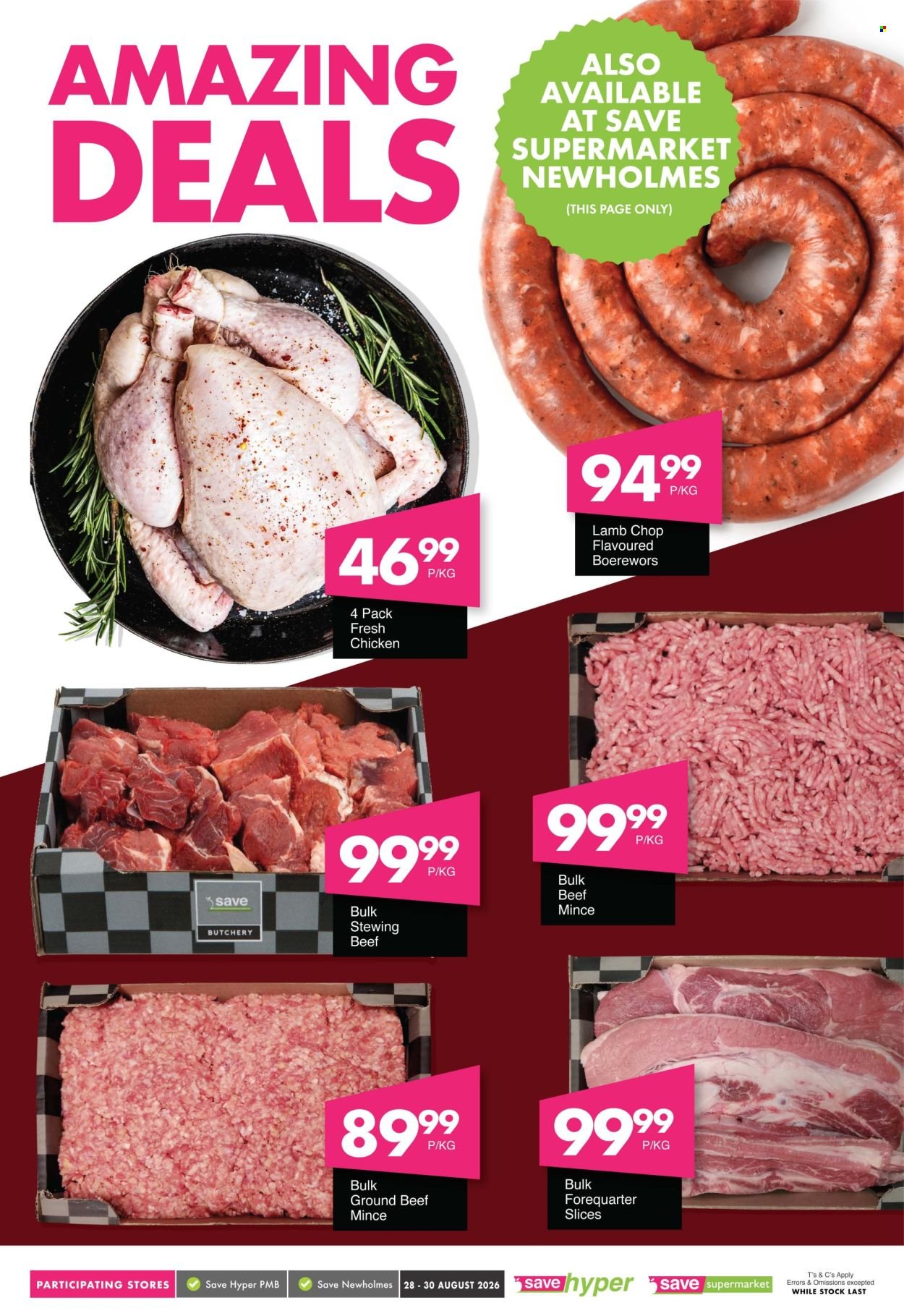 SAVE specials - From Friday 28 Aug 2026