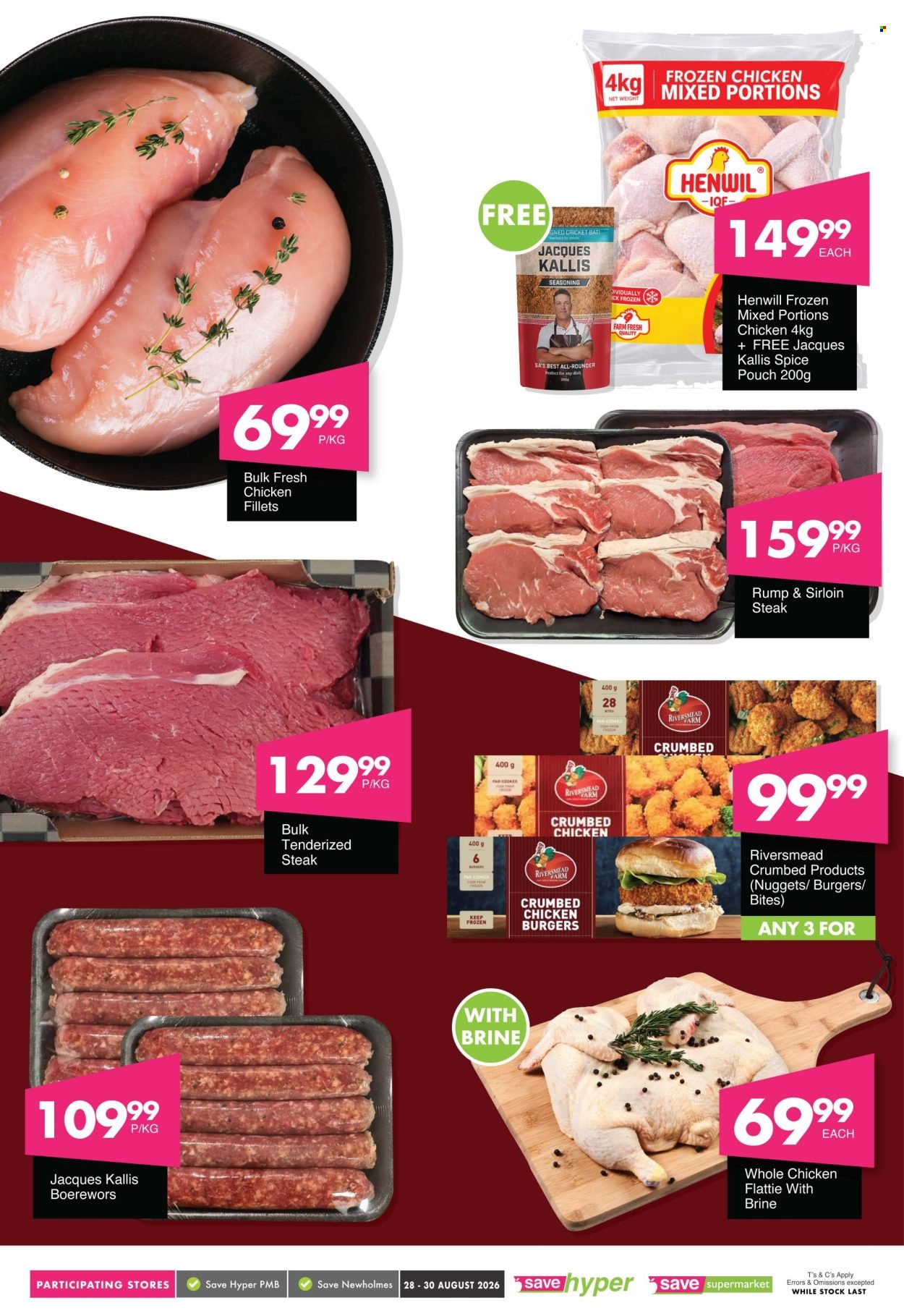 SAVE specials - From Friday 28 Aug 2026