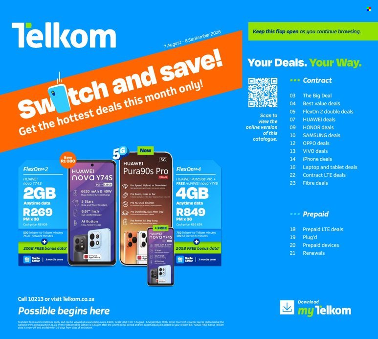 TELKOM specials - From Friday 7 Aug 2026