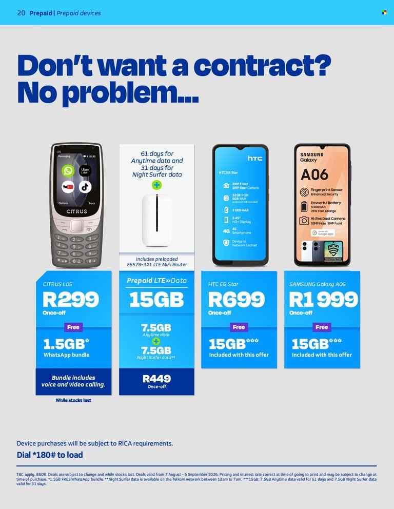 TELKOM specials - From Friday 7 Aug 2026