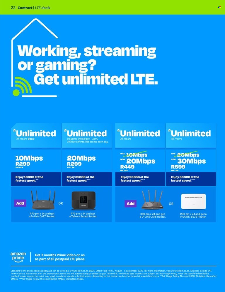 TELKOM specials - From Friday 7 Aug 2026