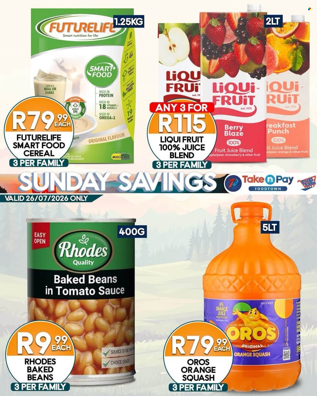 TAKE N PAY specials - From Sunday 26 Jul 2026