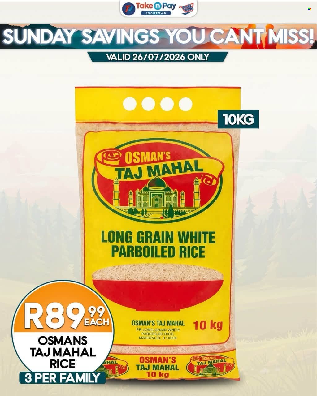 TAKE N PAY specials - From Sunday 26 Jul 2026