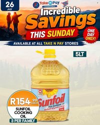 TAKE N PAY specials - From Sunday 26 Jul 2026