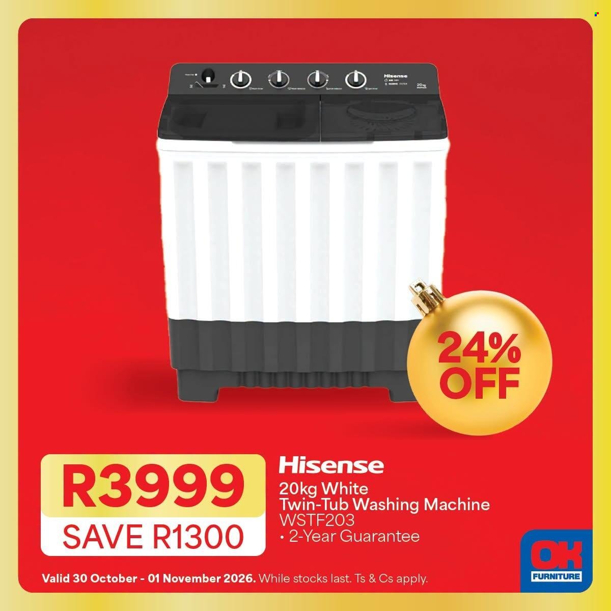 OK FURNITURE specials - From Friday 30 Oct 2026