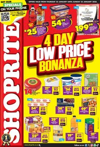 SHOPRITE specials - Low Price Bonanza KwaZulu Natal (2026-01-22 - 2026-01-25)