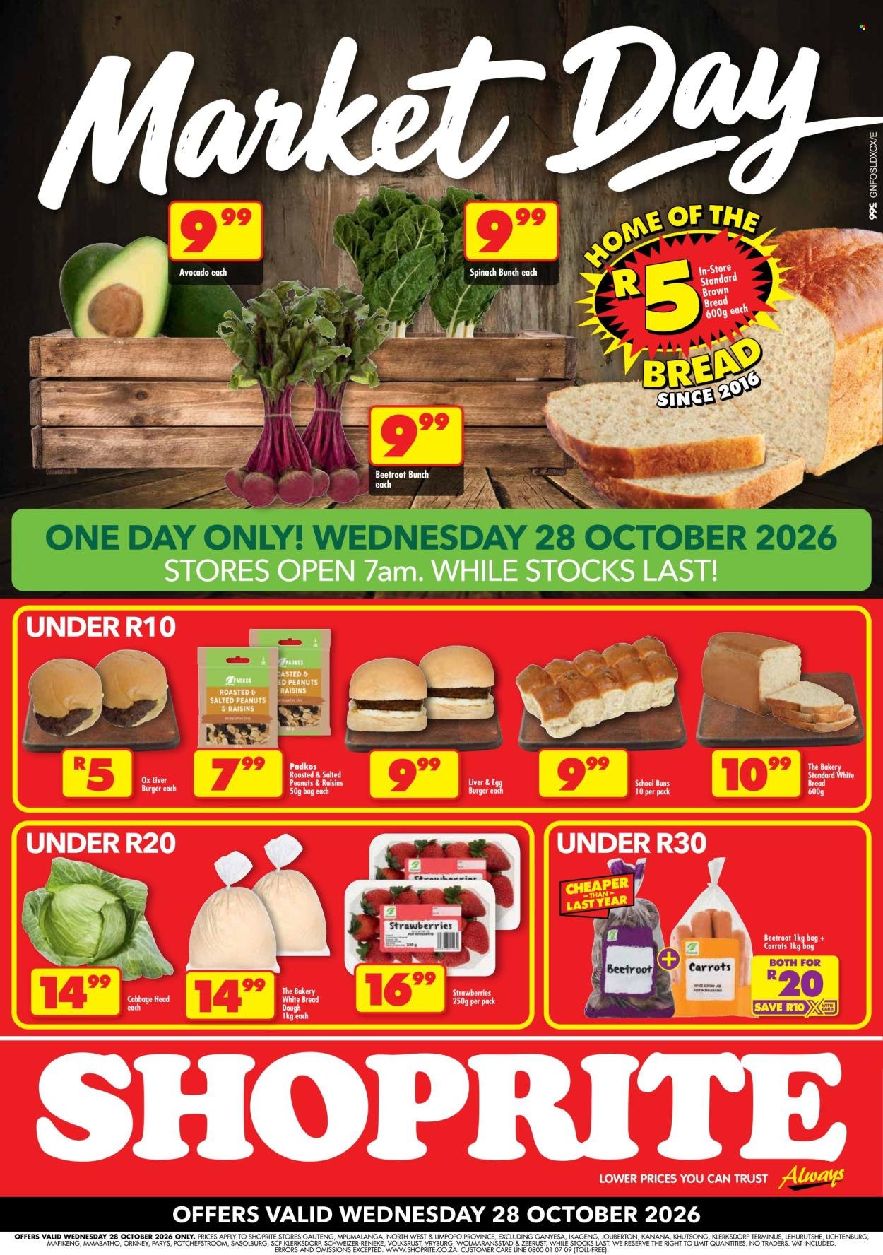 SHOPRITE specials - Market Day Deals