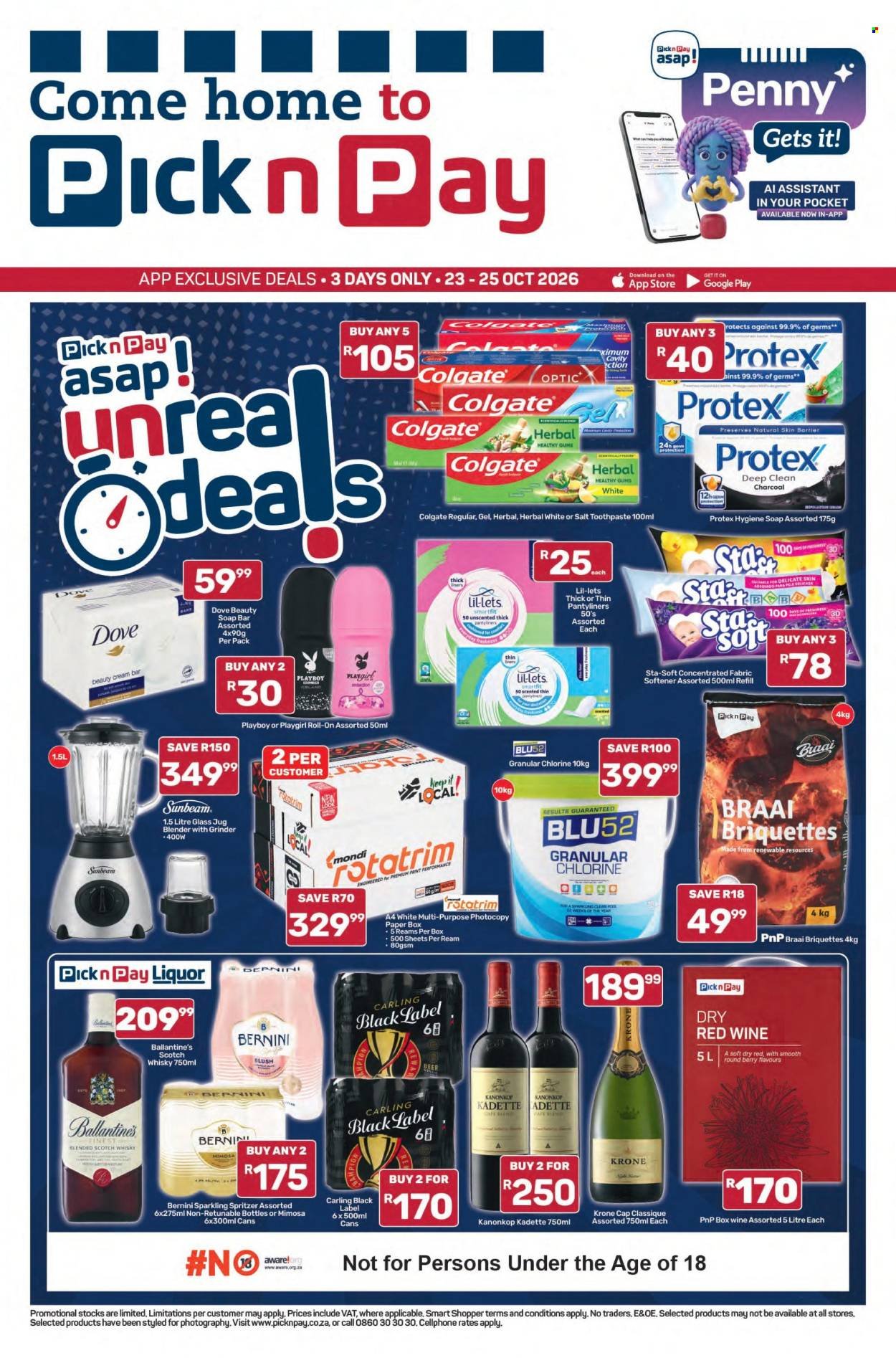 PICK N PAY specials - asap! Unreal Deals