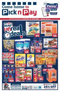 PICK N PAY specials - asap! Unreal Deals