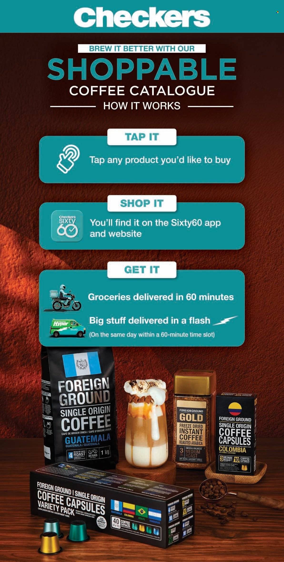 CHECKERS specials - Coffee Promotion