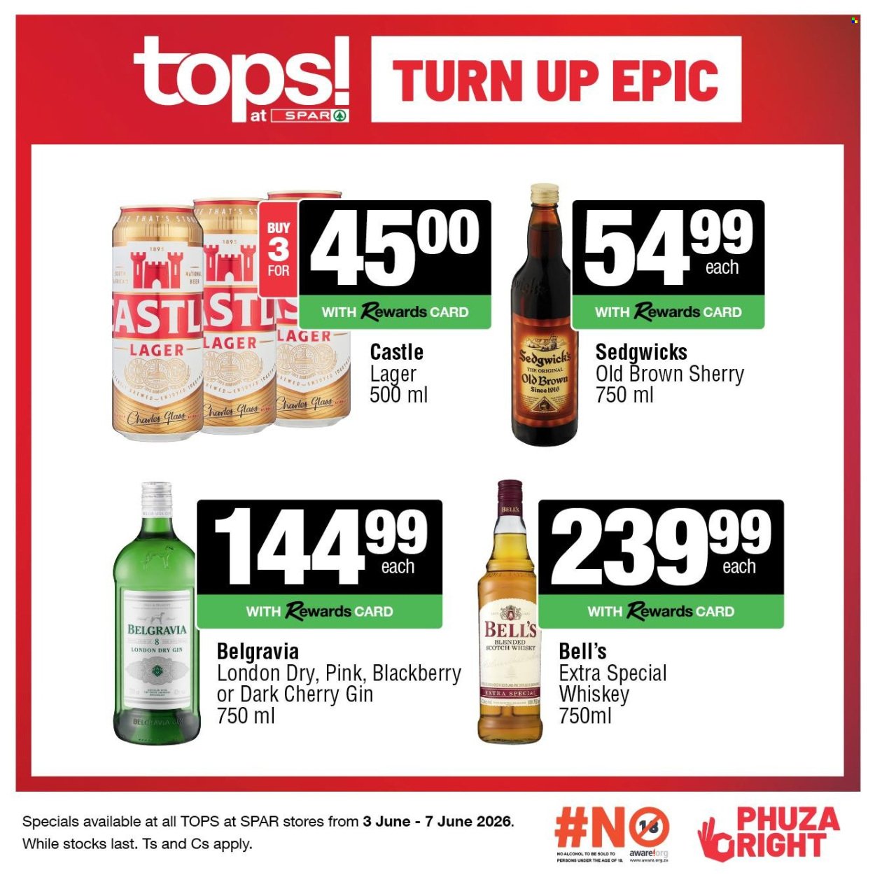 TOPS AT SPAR specials - Turn Up Epic