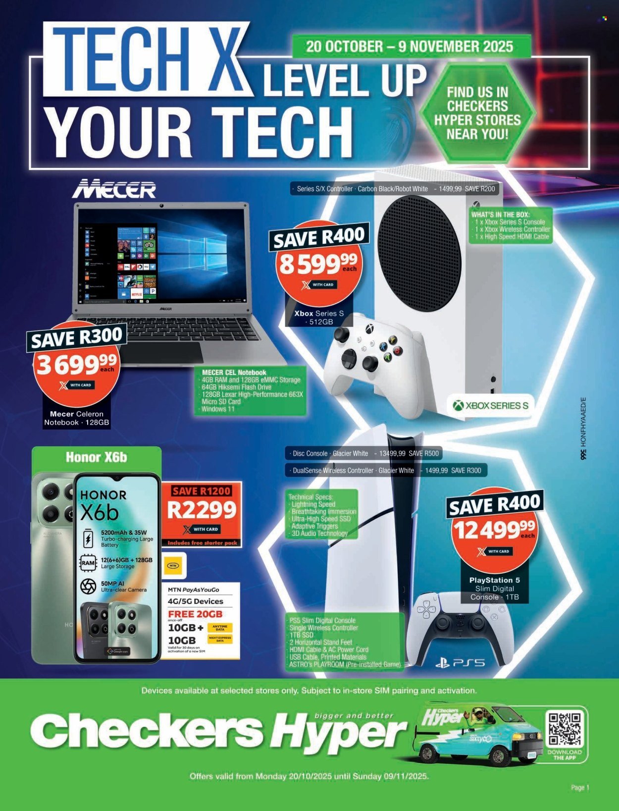 CHECKERS specials - Tech X October Promotion (2025-10-20 - 2025-11-09) | 1
