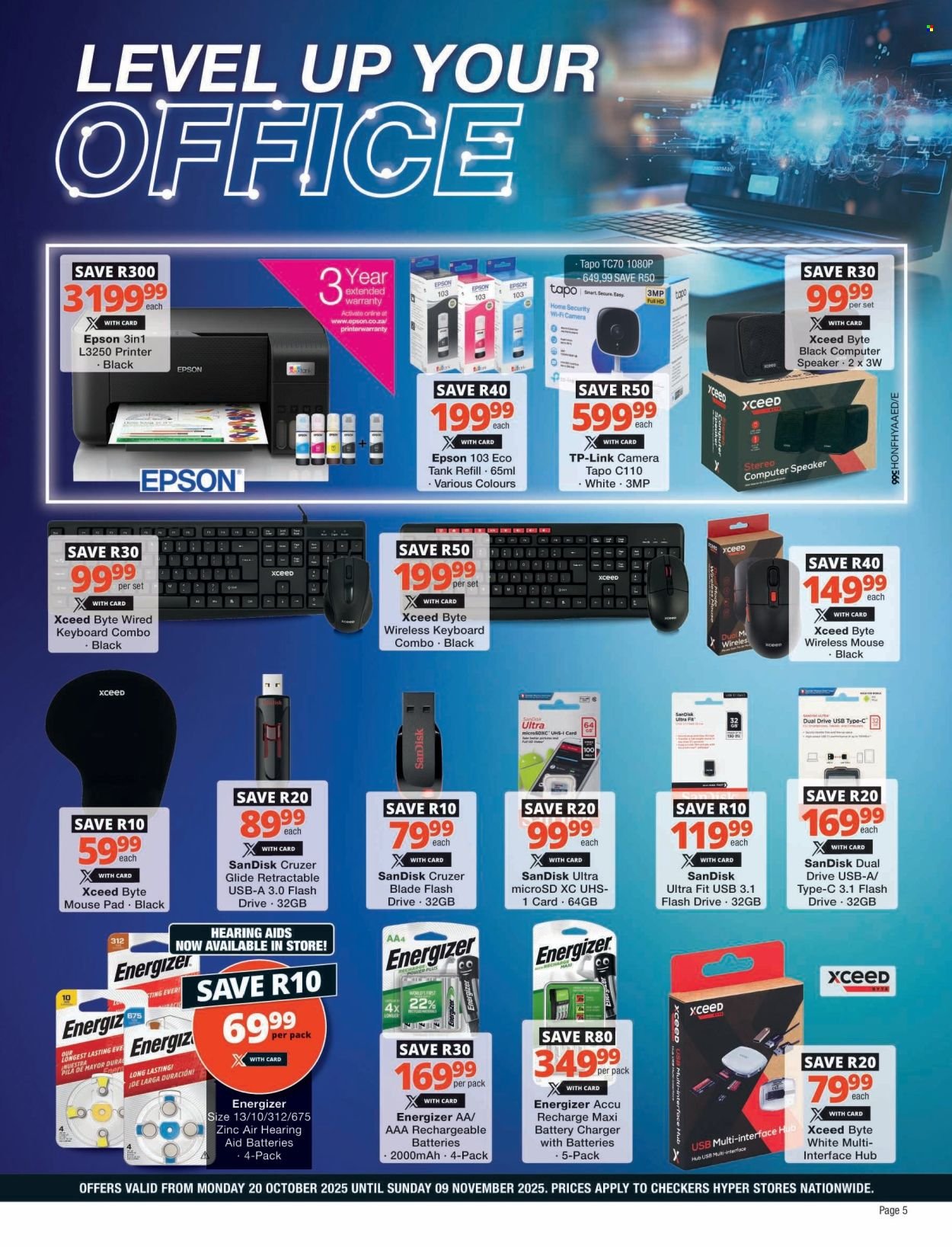 CHECKERS specials - Tech X October Promotion (2025-10-20 - 2025-11-09) | 5