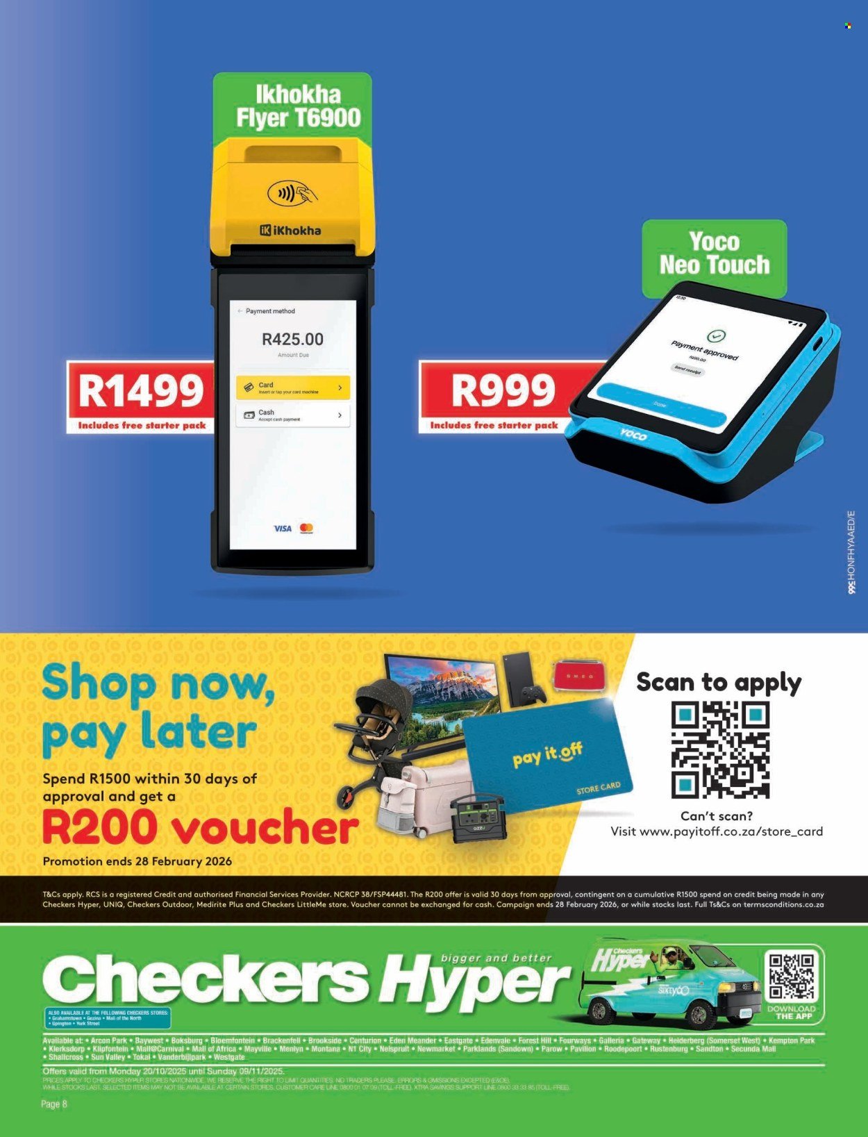 CHECKERS specials - Tech X October Promotion (2025-10-20 - 2025-11-09) | 8