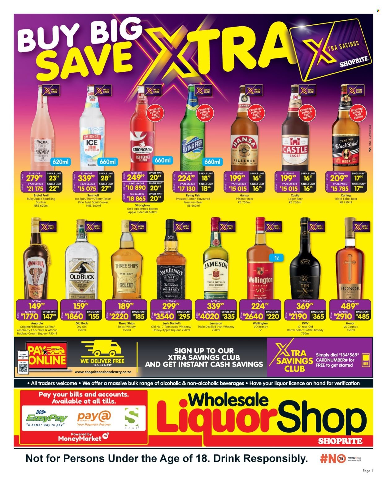 SHOPRITE specials - Wholesale LiquorShop Savings Selected Stores