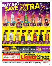 SHOPRITE specials - Wholesale LiquorShop Savings Selected Stores