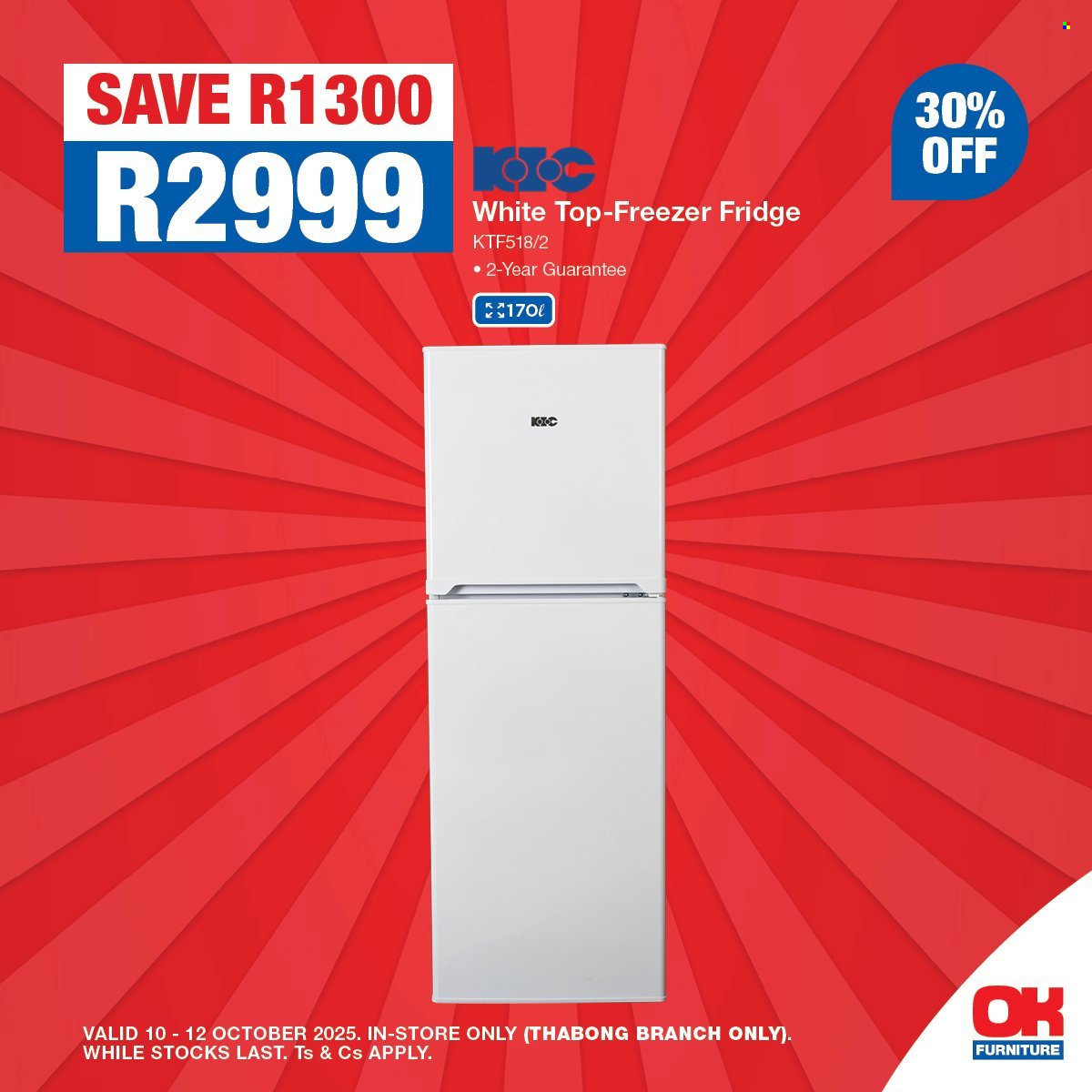 OK FURNITURE specials - From Friday 10 Oct 2025 (2025-10-10 - 2025-10-12) | 4