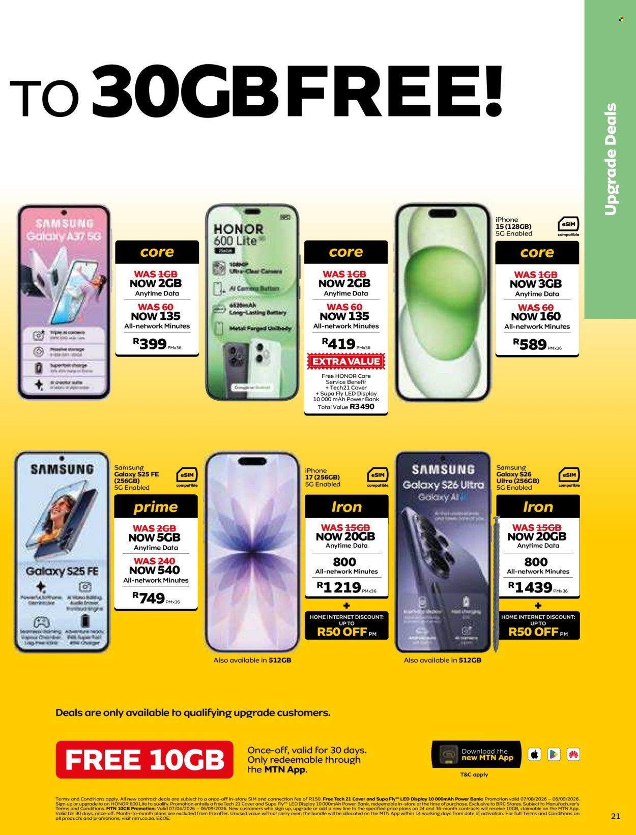 MTN specials - From Friday 7 Aug 2026