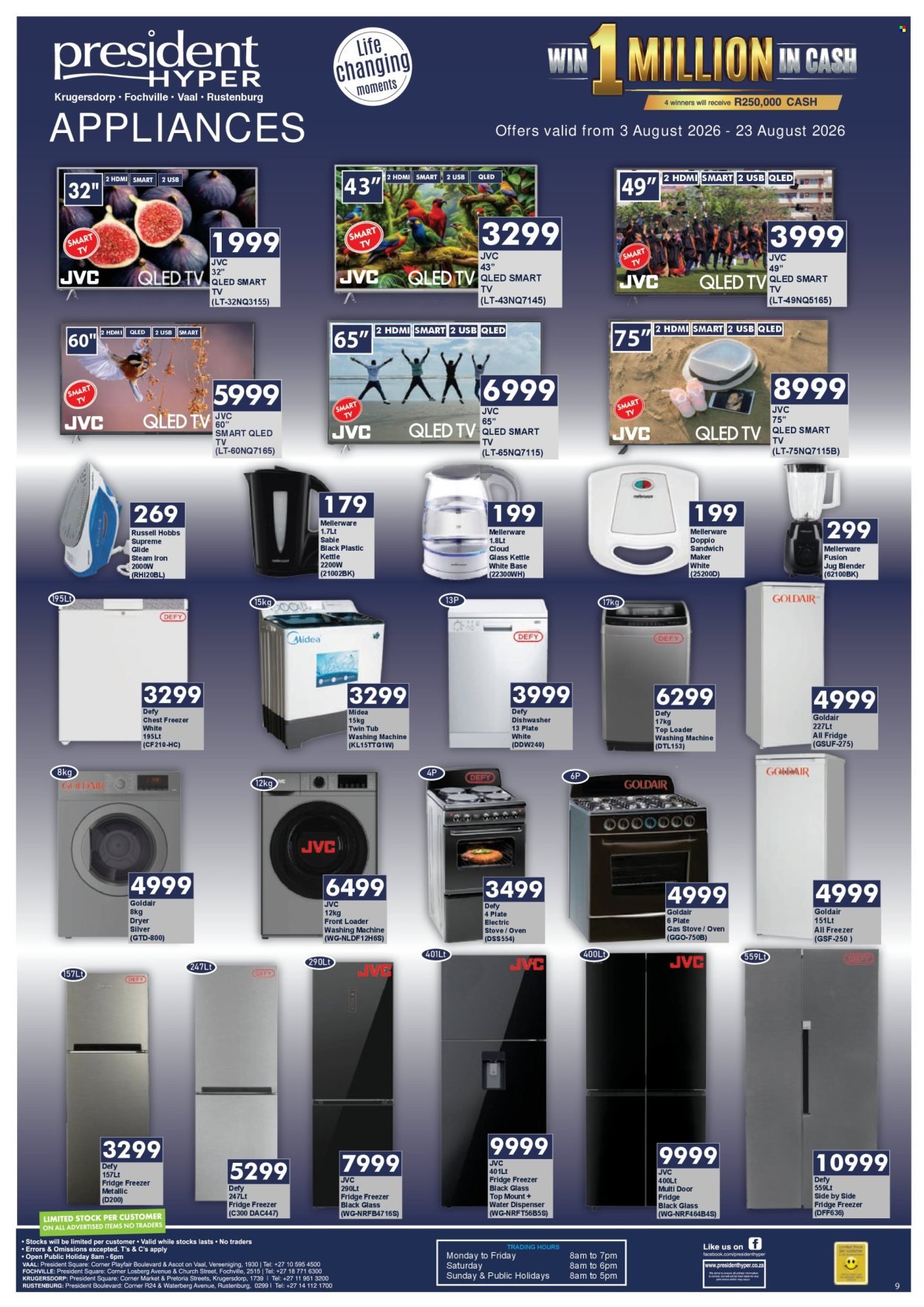 PRESIDENT HYPER specials - Win Your Share of R1 Million!