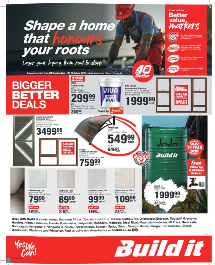 BUILD IT specials - From Tuesday 23 Sept 2025 (2025-09-23 - 2025-10-04) | 4