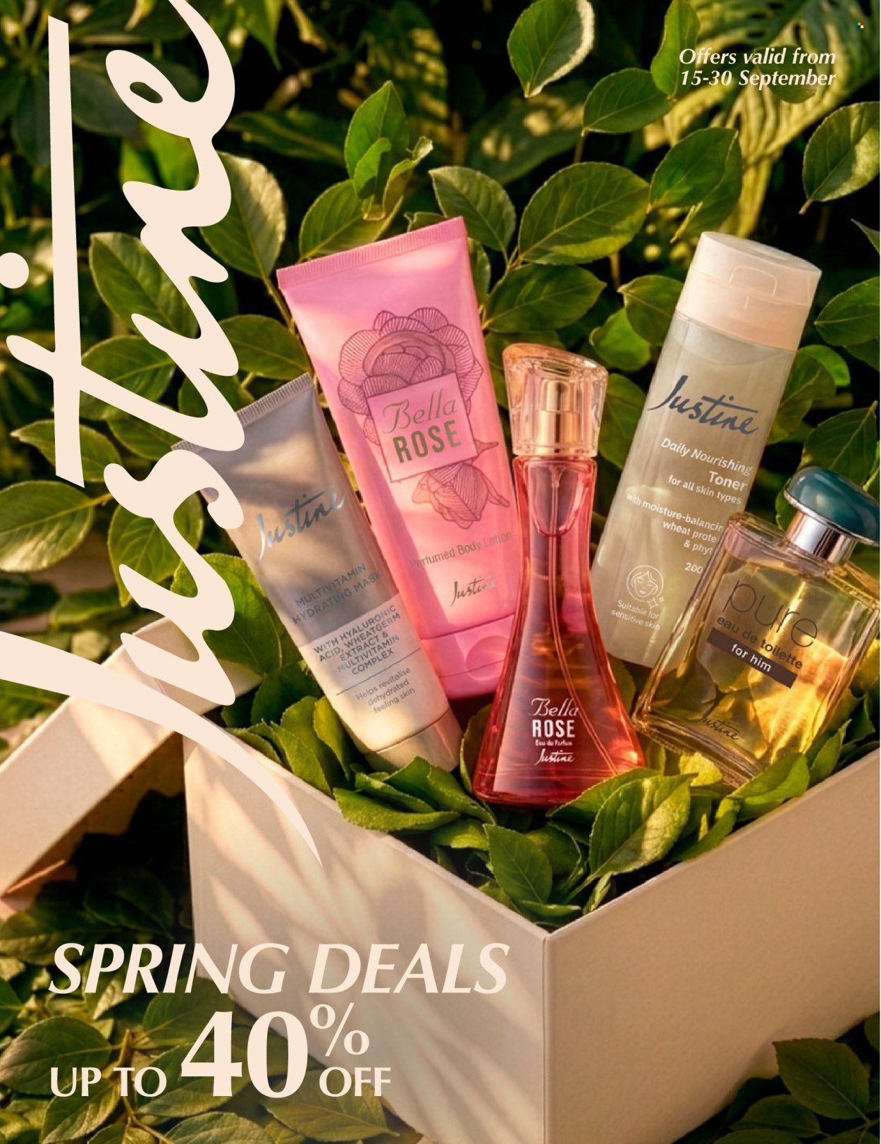 JUSTINE specials - SPRING DEALS