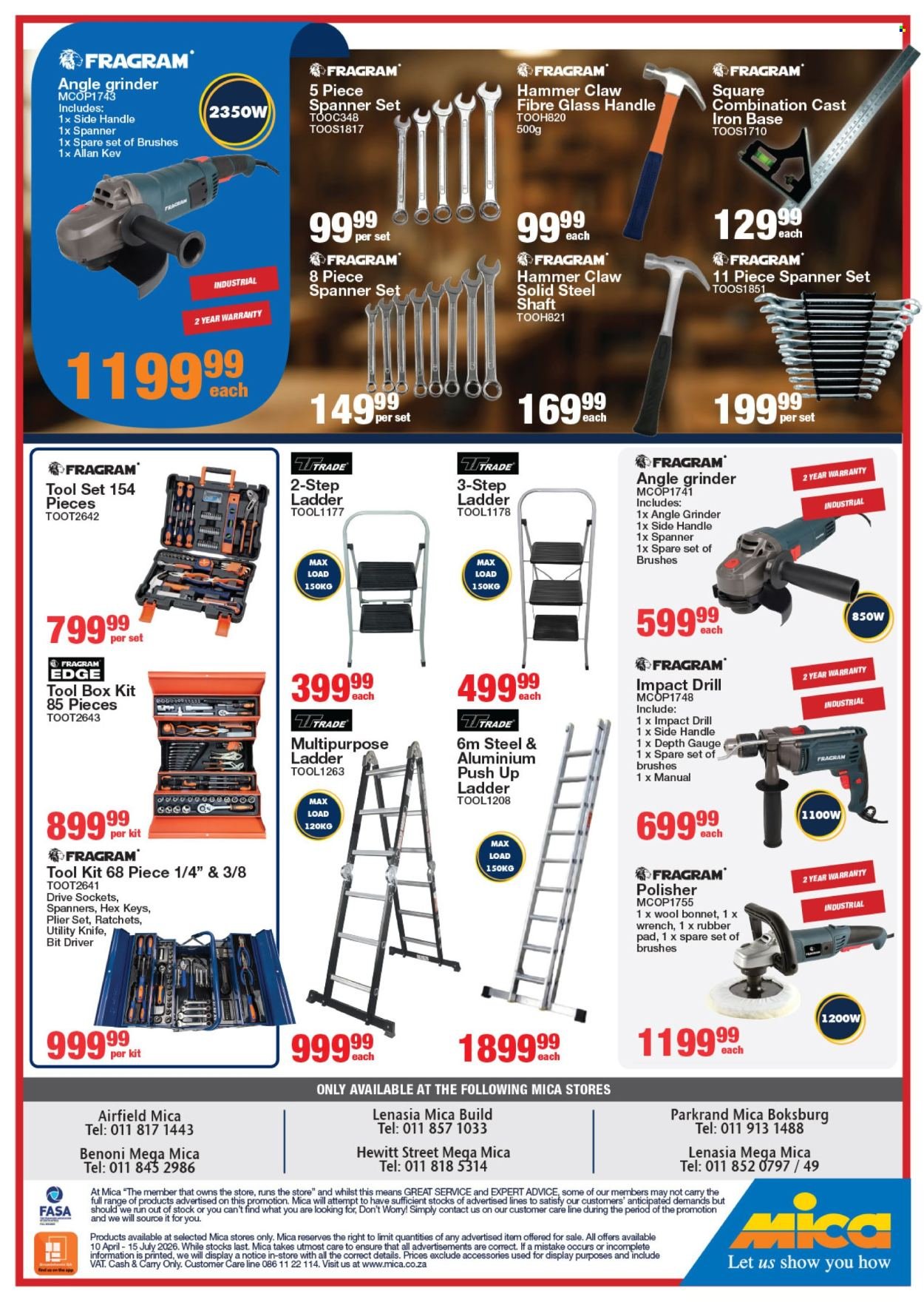 MICA specials - From Friday 10 Apr 2026