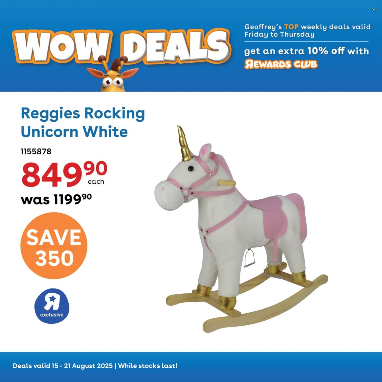 TOYS R US specials - From Friday 15 Aug 2025 (2025-08-15 - 2025-08-21) | 2