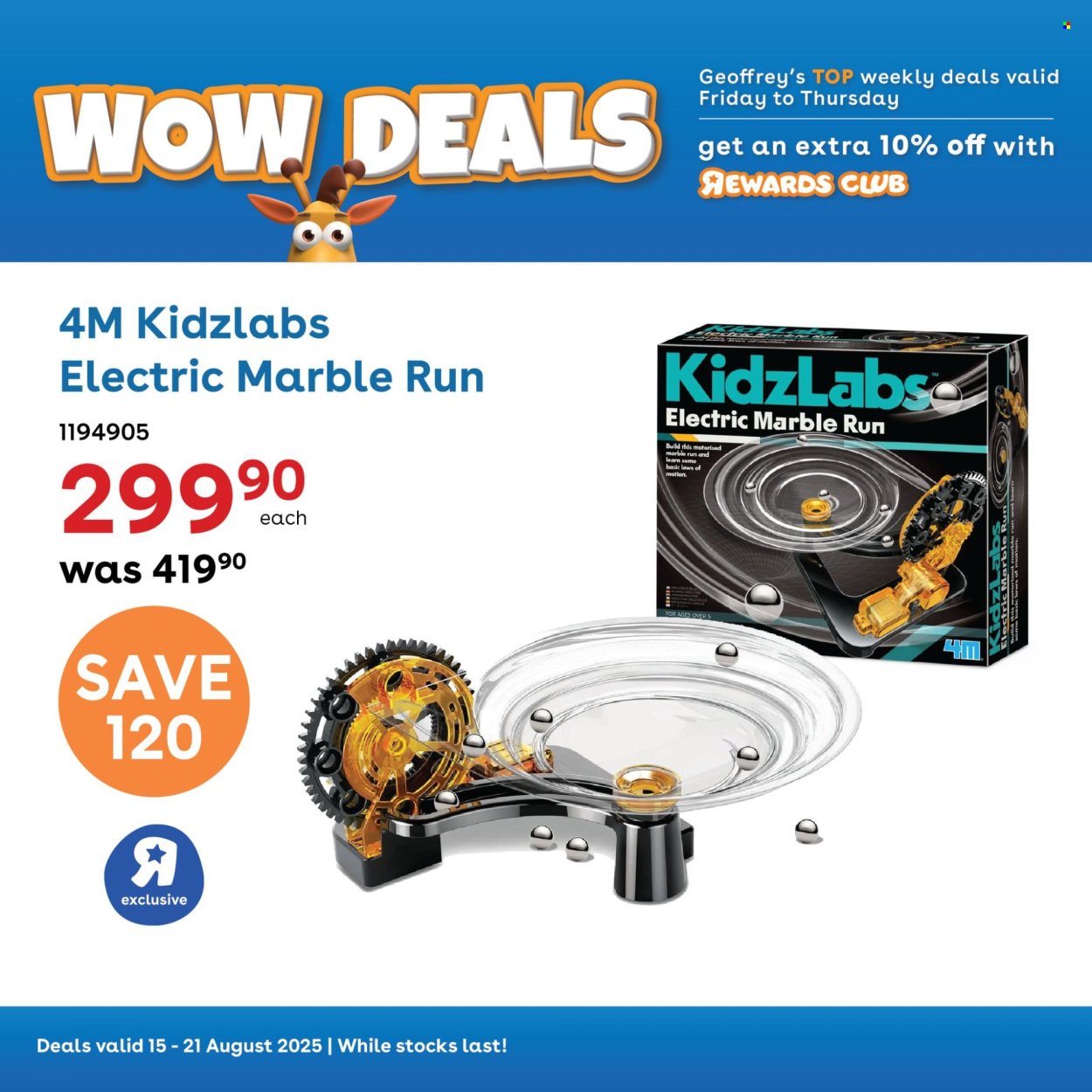 TOYS R US specials - From Friday 15 Aug 2025 (2025-08-15 - 2025-08-21) | 7