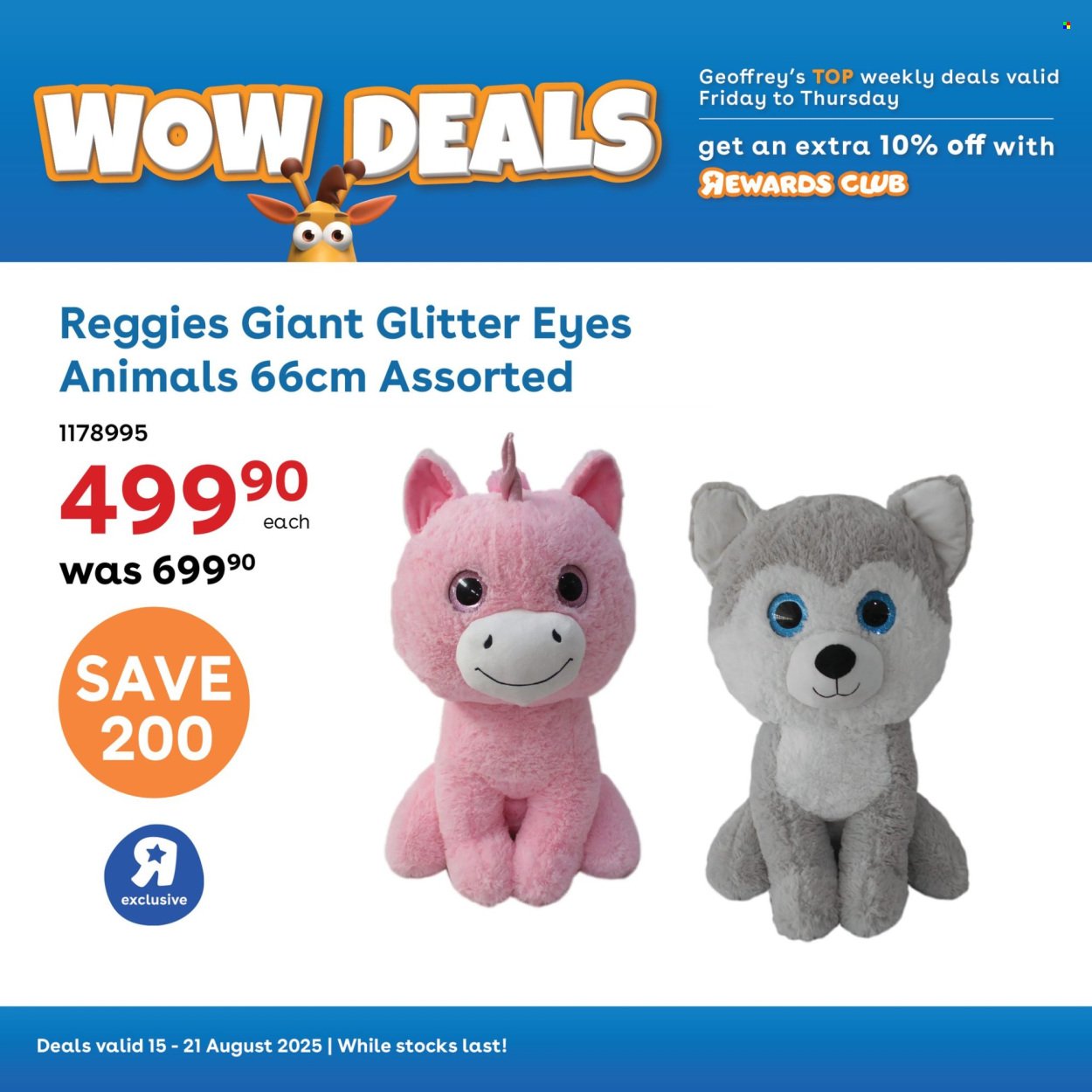 TOYS R US specials - From Friday 15 Aug 2025 (2025-08-15 - 2025-08-21) | 10