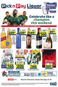 PICK N PAY specials - Weekend Liquor Specials